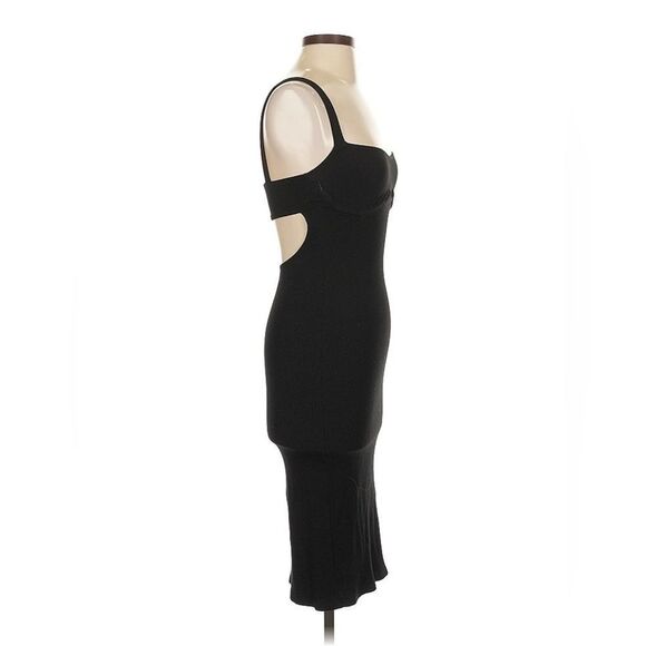 Reformation Black Midi Dress Size XS - Picture 3 of 4